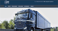 Desktop Screenshot of eckert-logistik.de